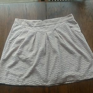 Gap Cream Color Textured Skirt Size 16 Tall